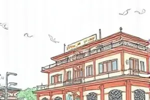 《雨天收音机》窗台老式收音机的横版封面